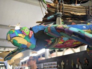 Aquarium skeleton sea turtle