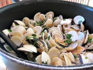 spaghetti with clams