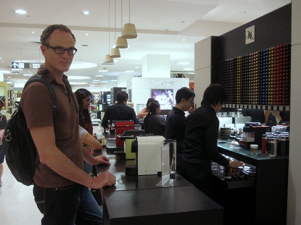 nespresso tasting station